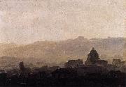 Pierre-Henri de Valenciennes View of Rome in the Morning oil on canvas